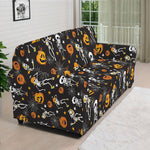 Halloween Skeleton Party Pattern Print Sofa Cover