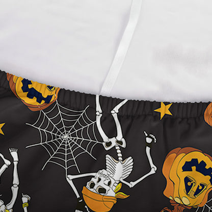 Halloween Skeleton Party Pattern Print Sofa Cover