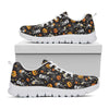 Halloween Skeleton Party Pattern Print White Sneakers