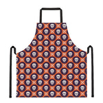 Halloween Skull And Bone Pattern Print Apron