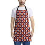 Halloween Skull And Bone Pattern Print Apron
