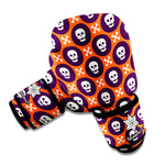Halloween Skull And Bone Pattern Print Boxing Gloves