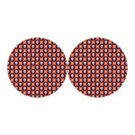 Halloween Skull And Bone Pattern Print Car Coasters