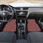 Halloween Skull And Bone Pattern Print Front Car Floor Mats