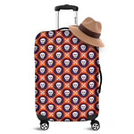Halloween Skull And Bone Pattern Print Luggage Cover