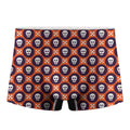 Halloween Skull And Bone Pattern Print Men's Boxer Briefs