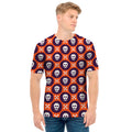 Halloween Skull And Bone Pattern Print Men's T-Shirt