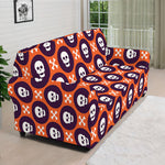 Halloween Skull And Bone Pattern Print Sofa Cover