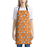 Halloween Skull Pattern Print Apron