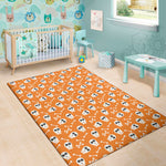 Halloween Skull Pattern Print Area Rug