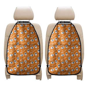 Halloween Skull Pattern Print Car Seat Organizers