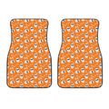 Halloween Skull Pattern Print Front Car Floor Mats