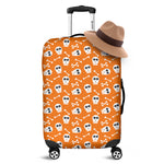 Halloween Skull Pattern Print Luggage Cover