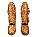 Halloween Skull Pattern Print Muay Thai Shin Guards