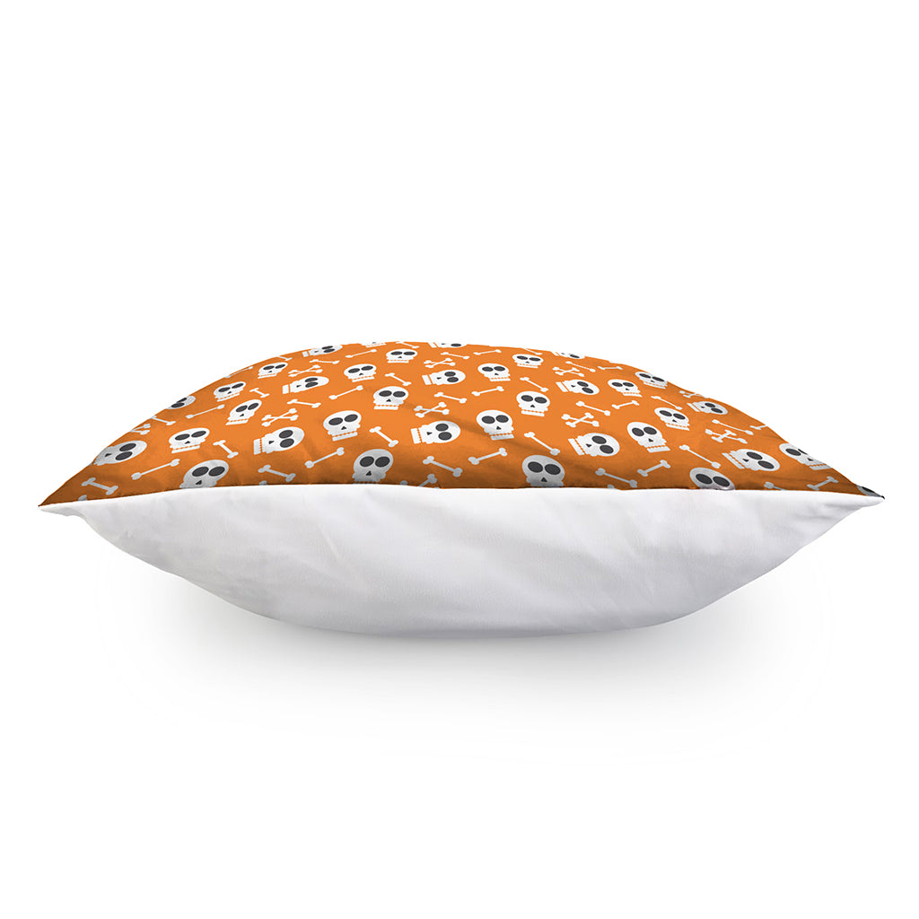 Halloween Skull Pattern Print Pillow Cover