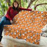 Halloween Skull Pattern Print Quilt