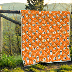 Halloween Skull Pattern Print Quilt