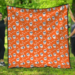 Halloween Skull Pattern Print Quilt