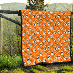 Halloween Skull Pattern Print Quilt