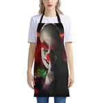 Halloween Smiling Clown Print Apron
