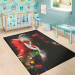 Halloween Smiling Clown Print Area Rug