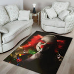 Halloween Smiling Clown Print Area Rug