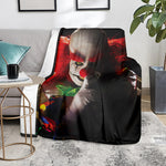 Halloween Smiling Clown Print Blanket