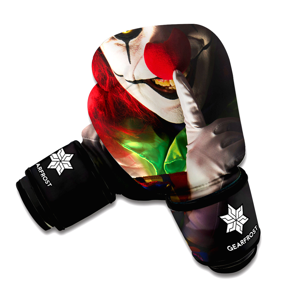 Halloween Smiling Clown Print Boxing Gloves