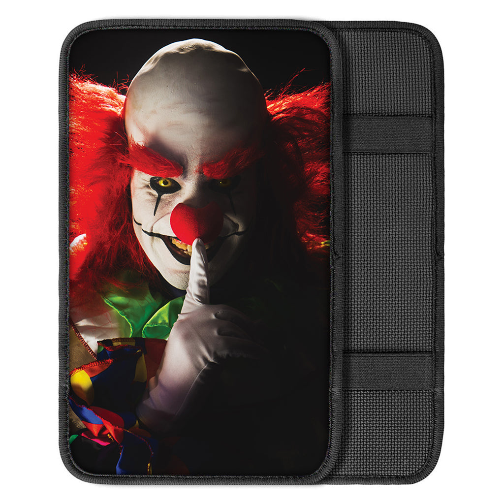 Halloween Smiling Clown Print Car Center Console Cover