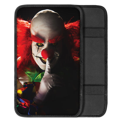 Halloween Smiling Clown Print Car Center Console Cover