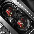 Halloween Smiling Clown Print Car Coasters
