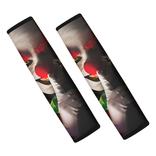 Halloween Smiling Clown Print Car Seat Belt Covers