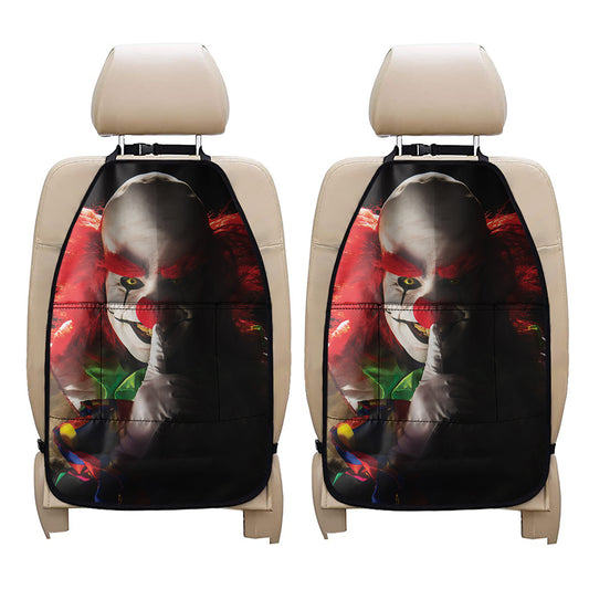 Halloween Smiling Clown Print Car Seat Organizers