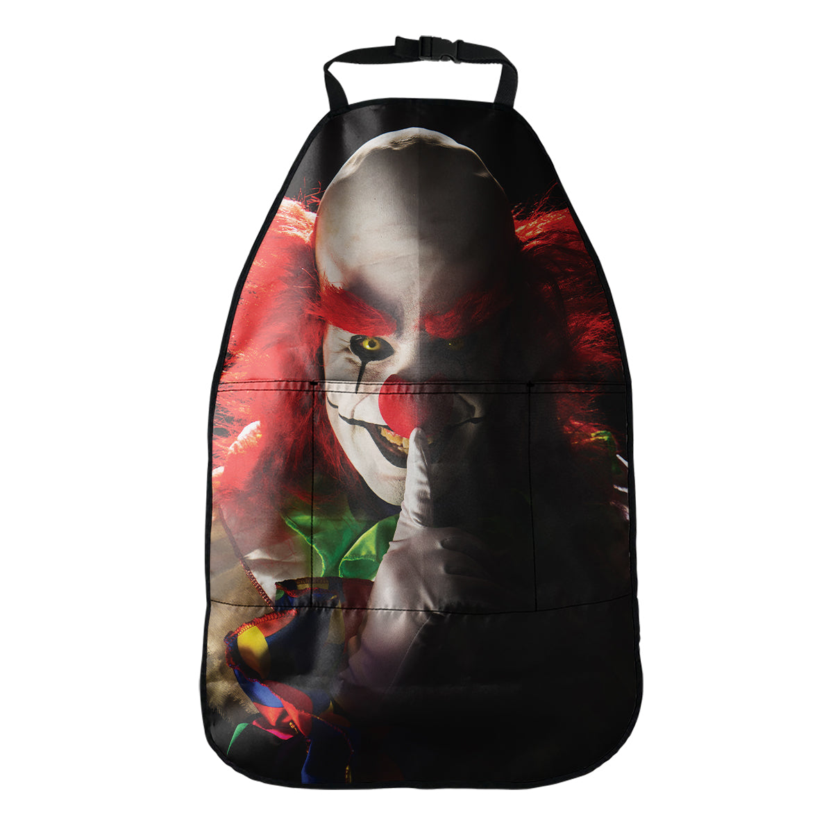 Halloween Smiling Clown Print Car Seat Organizers