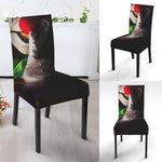 Halloween Smiling Clown Print Dining Chair Slipcover