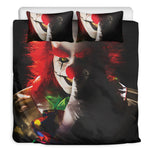 Halloween Smiling Clown Print Duvet Cover Bedding Set