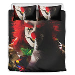 Halloween Smiling Clown Print Duvet Cover Bedding Set