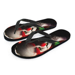 Halloween Smiling Clown Print Flip Flops