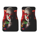 Halloween Smiling Clown Print Front Car Floor Mats