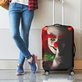 Halloween Smiling Clown Print Luggage Cover