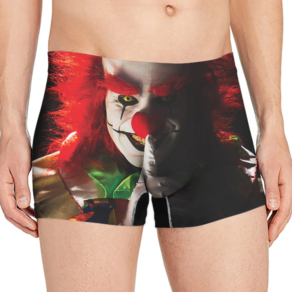 Halloween Smiling Clown Print Men's Boxer Briefs