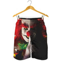 Halloween Smiling Clown Print Men's Shorts