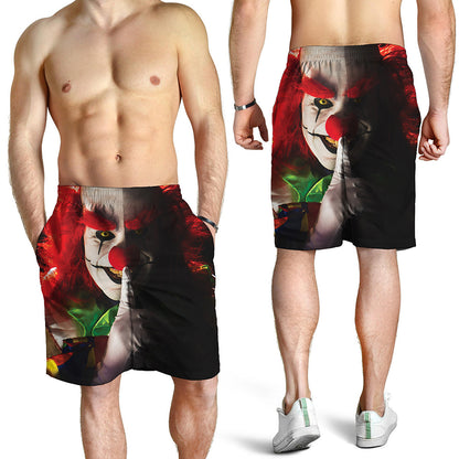 Halloween Smiling Clown Print Men's Shorts