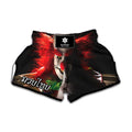 Halloween Smiling Clown Print Muay Thai Boxing Shorts