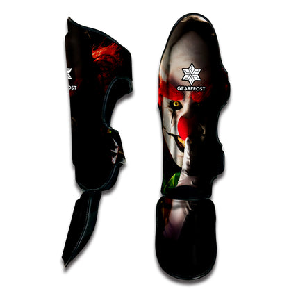 Halloween Smiling Clown Print Muay Thai Shin Guard