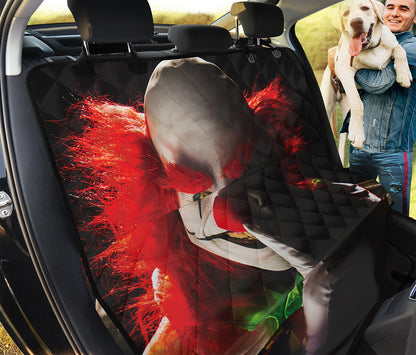Halloween Smiling Clown Print Pet Car Back Seat Cover