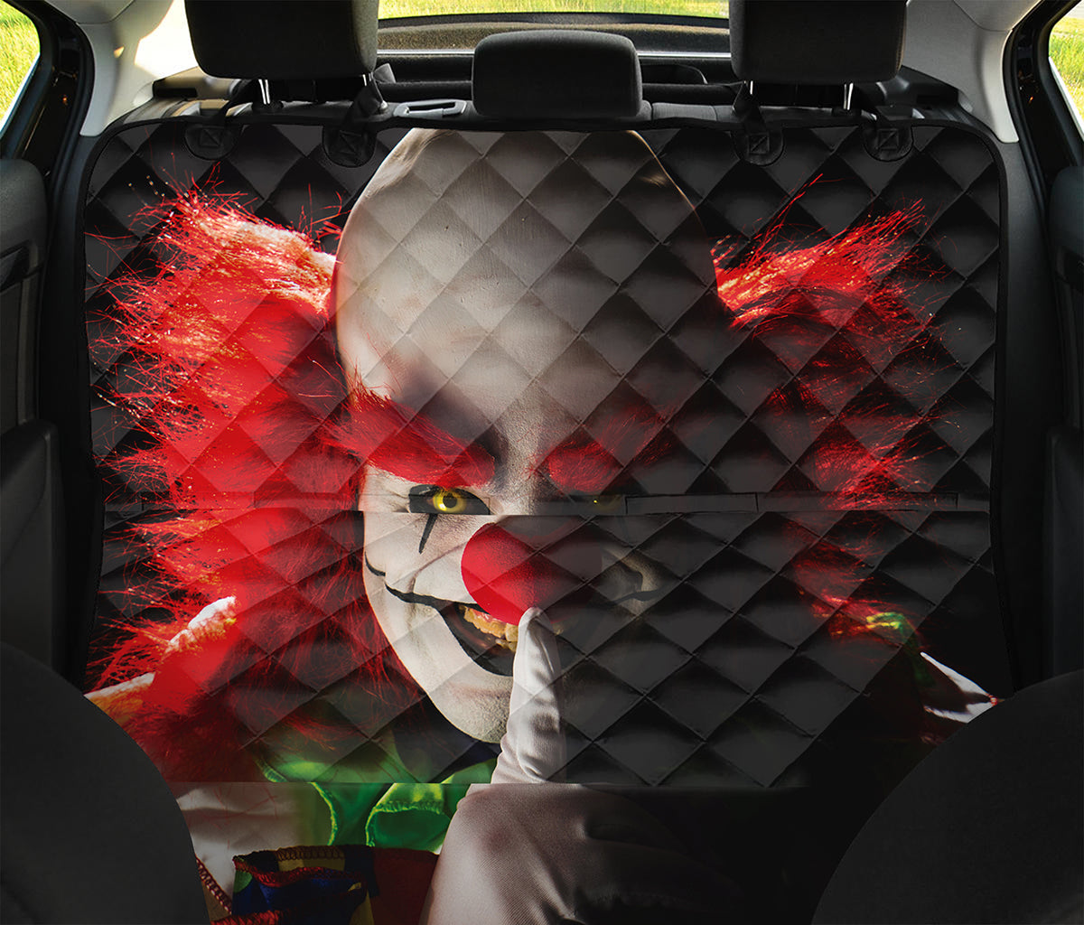 Halloween Smiling Clown Print Pet Car Back Seat Cover