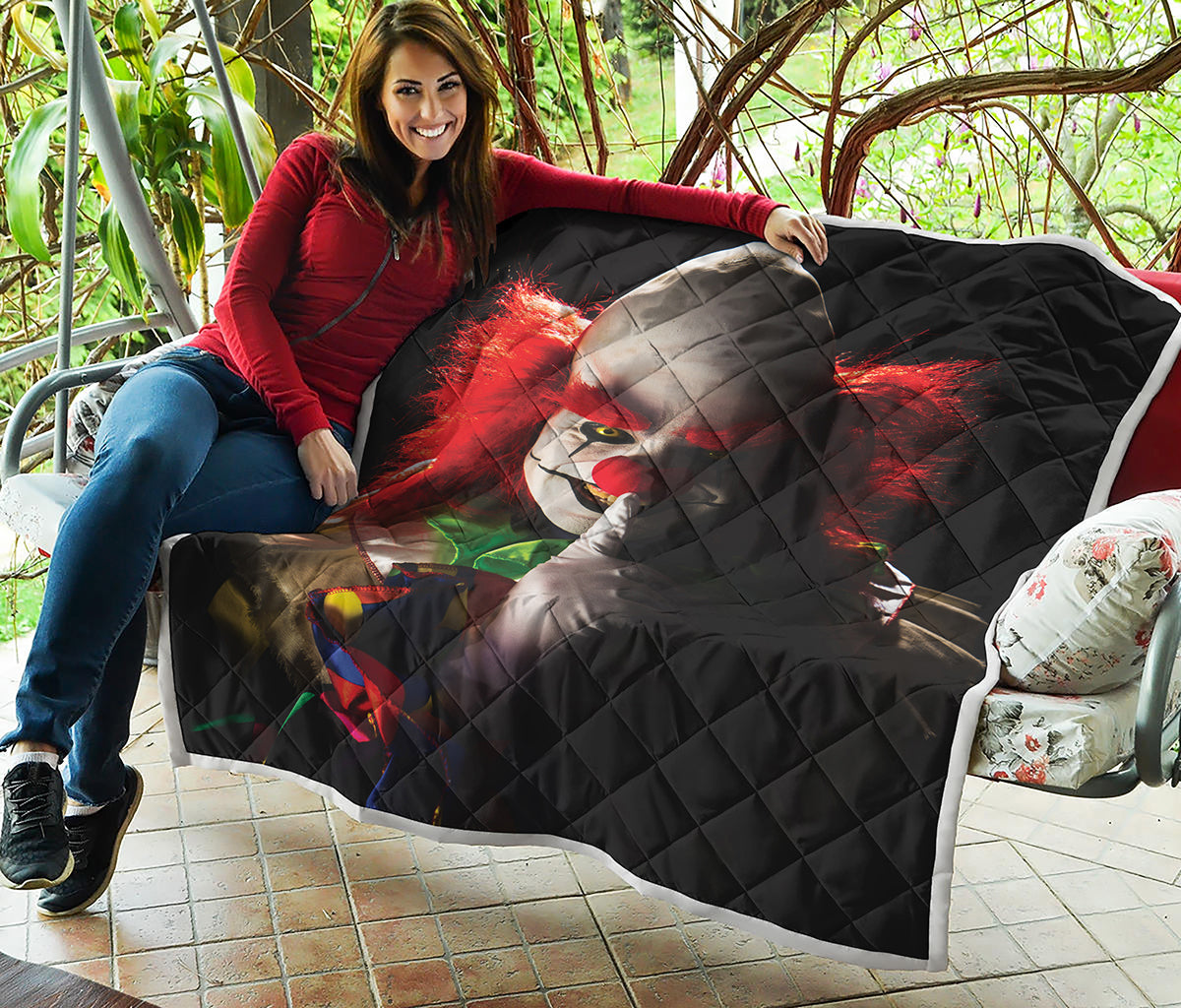 Halloween Smiling Clown Print Quilt