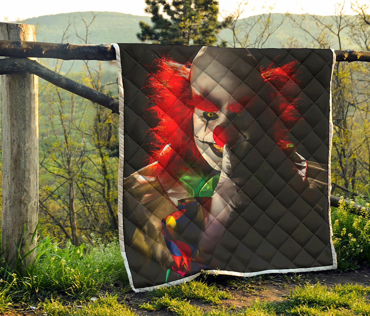 Halloween Smiling Clown Print Quilt