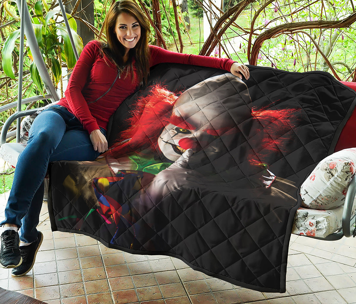 Halloween Smiling Clown Print Quilt